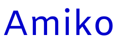 Amiko font